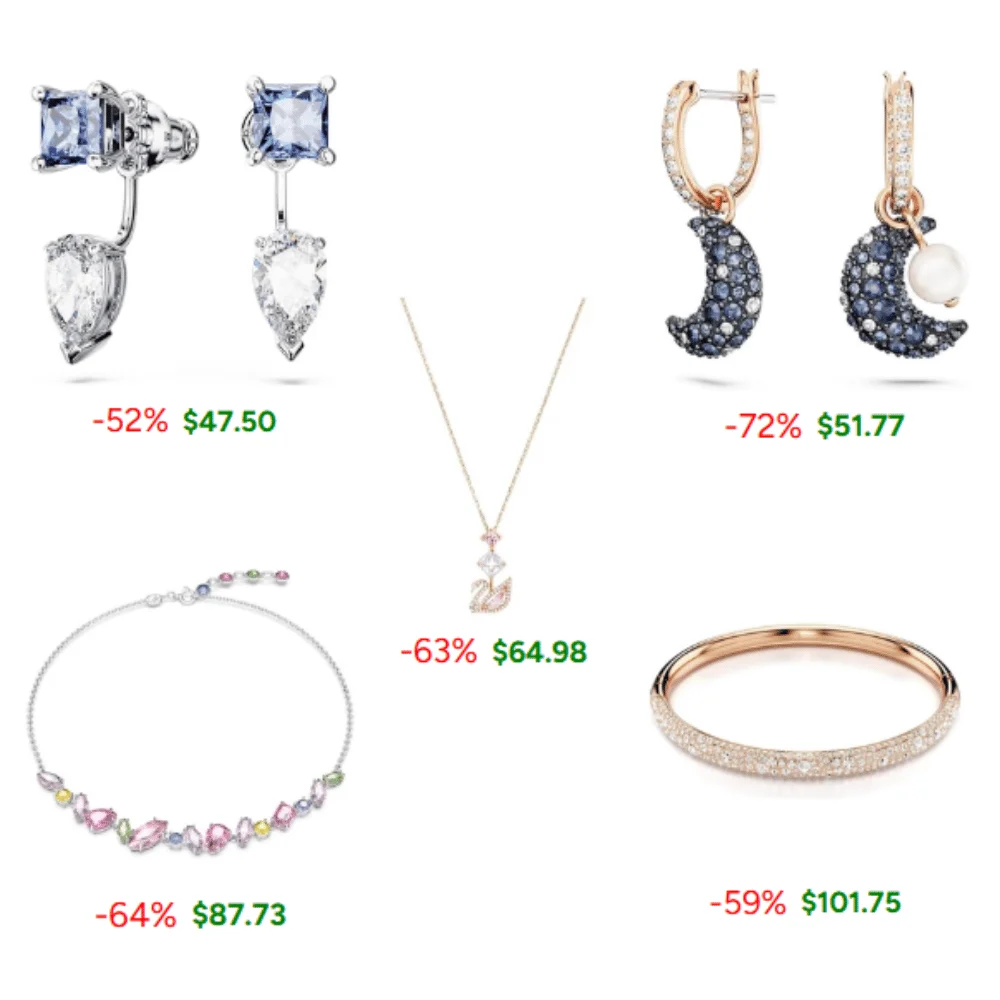 Swarovski Crystal Jewelry Deal: Save 73% at Amazon