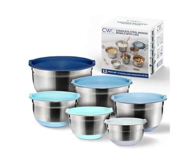 COOK WITH COLOR Stainless Steel Mixing Bowls Deal: Save $14.98 at Woot