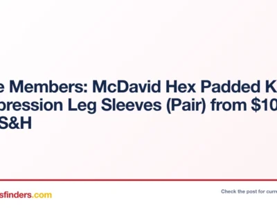 McDavid Hex Knee Compression Sleeves Only $10.xx with Free Shipping
