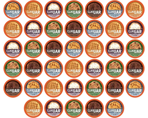 Cookie Jar Assorted Flavored Coffee Pods 40 Count Variety Pack for $14.xx shipped
