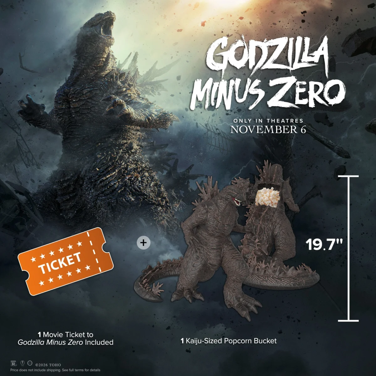 Preorder Godzilla Popcorn Bucket at Fandango – Limited Stock