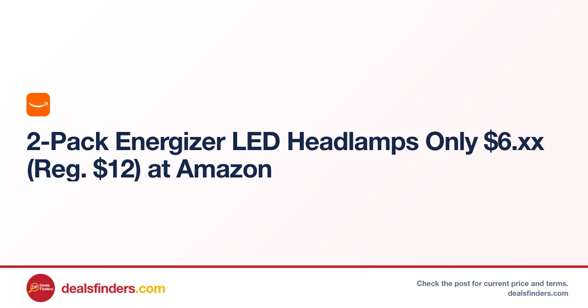2-Pack Energizer LED Headlamps Only $6.xx (Reg. $12) at Amazon