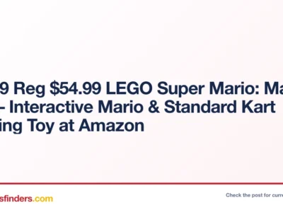 $29.xx Reg $55 LEGO Super Mario: Mario Kart – Interactive Mario & Standard Kart Building Toy at Amazon
