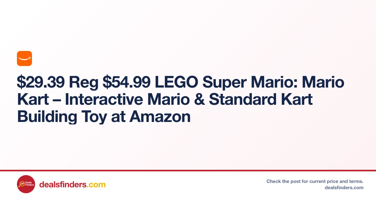 LEGO Super Mario: Mario Kart Only $29.xx (Reg. $55) at Amazon