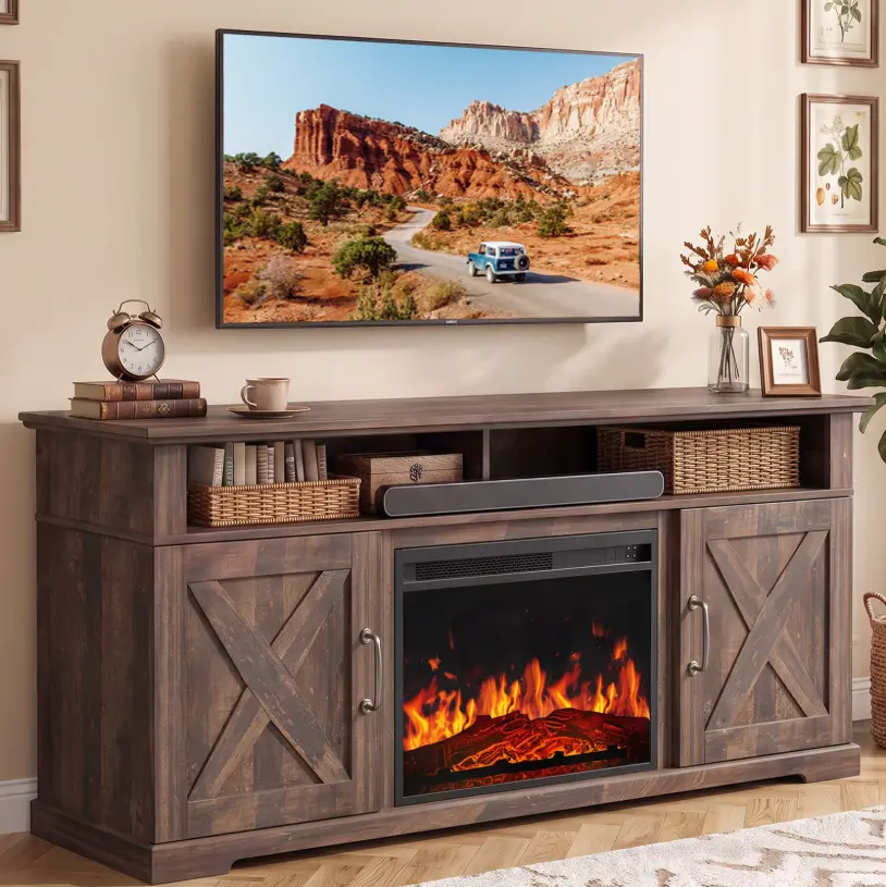 Electric Fireplace TV Stand Deal: Save $260 at Walmart
