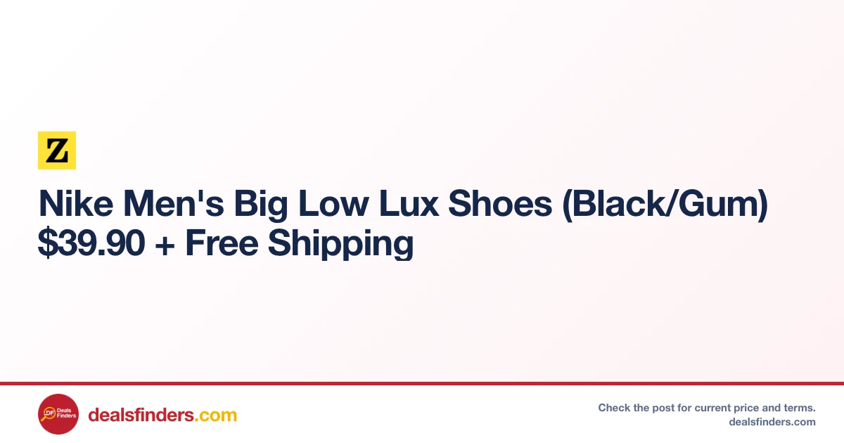 Nike Men’s Big Low Lux Shoes Only $39.90 with Free Shipping at Zappos