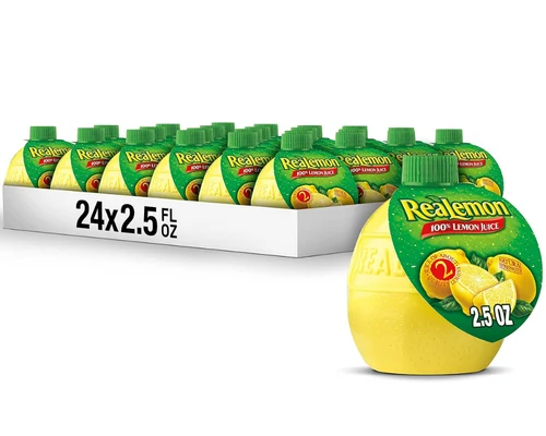 24 Bottles ReaLemon 100% Lemon Juice (2.5oz) for $9.xx (Reg $42)
