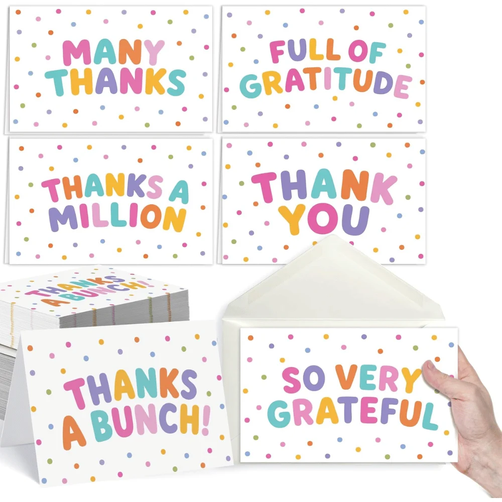 24 Bulk Thank You Cards with Envelopes Deal at Amazon: Save $6.xx