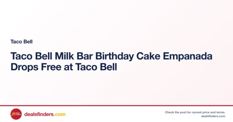 Taco Bell Milk Bar Birthday Cake Empanada Drops Free at Taco Bell