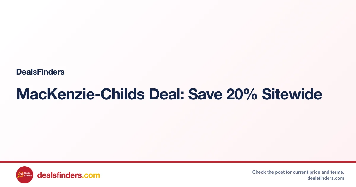 MacKenzie-Childs Deal: Save 20% Sitewide