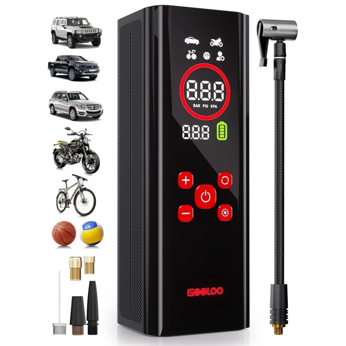 GOOLOO 160PSI Tire Inflator Only $24 (Reg. $58.98) at Walmart