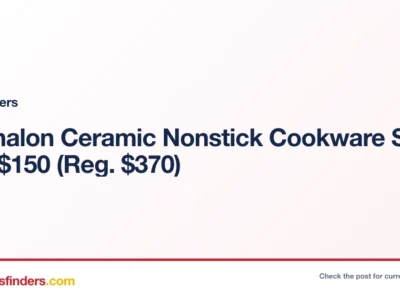 Calphalon Ceramic Nonstick Cookware Set Only $150 (Reg. $370)