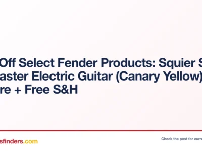 Squier Sonic Telecaster Only $175 with Free Shipping at Focusproaudio