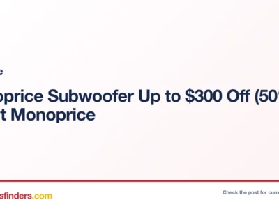Monoprice Subwoofer Up to $300 Off (50% Off) at Monoprice