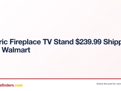 Electric Fireplace TV Stand Only $239.99 Shipped from Walmart