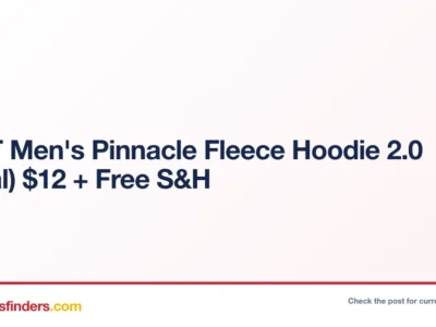 VRST Men’s Pinnacle Fleece Hoodie 2.0 Only $12 with Free Shipping