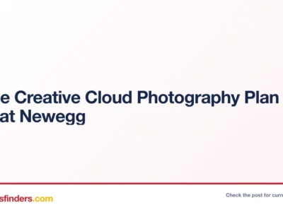 Adobe Creative Cloud Photography Plan Only $100 at Newegg