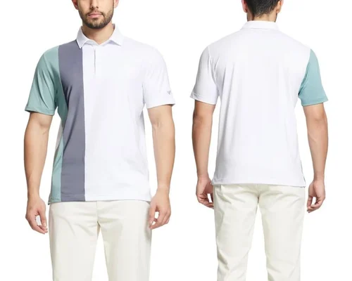 M MAELREG Men’s Colorblock Golf Polo Shirt ONLY $9.xx