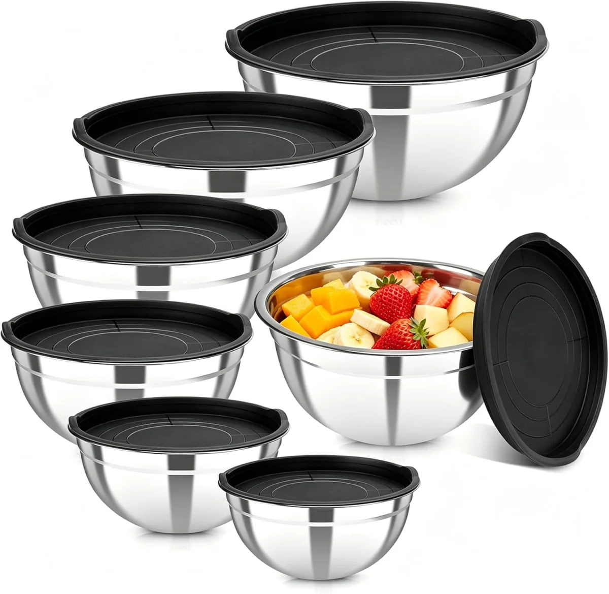 Stainless Steel Mixing Bowl 7-Piece Set Only $20.xx (Reg. $35)