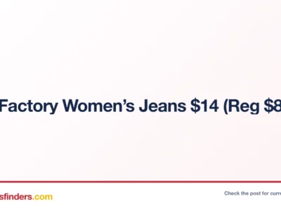 GAP Factory Women’s Jeans $14 (Reg $80)
