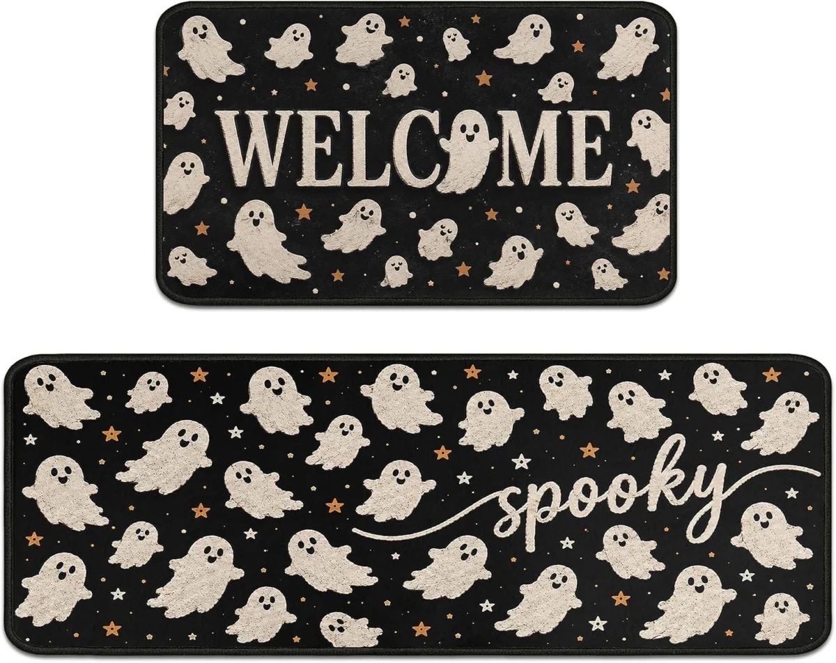 Halloween Kitchen Mats Set of 2 Only $9.xx (Reg. $19) at Amazon