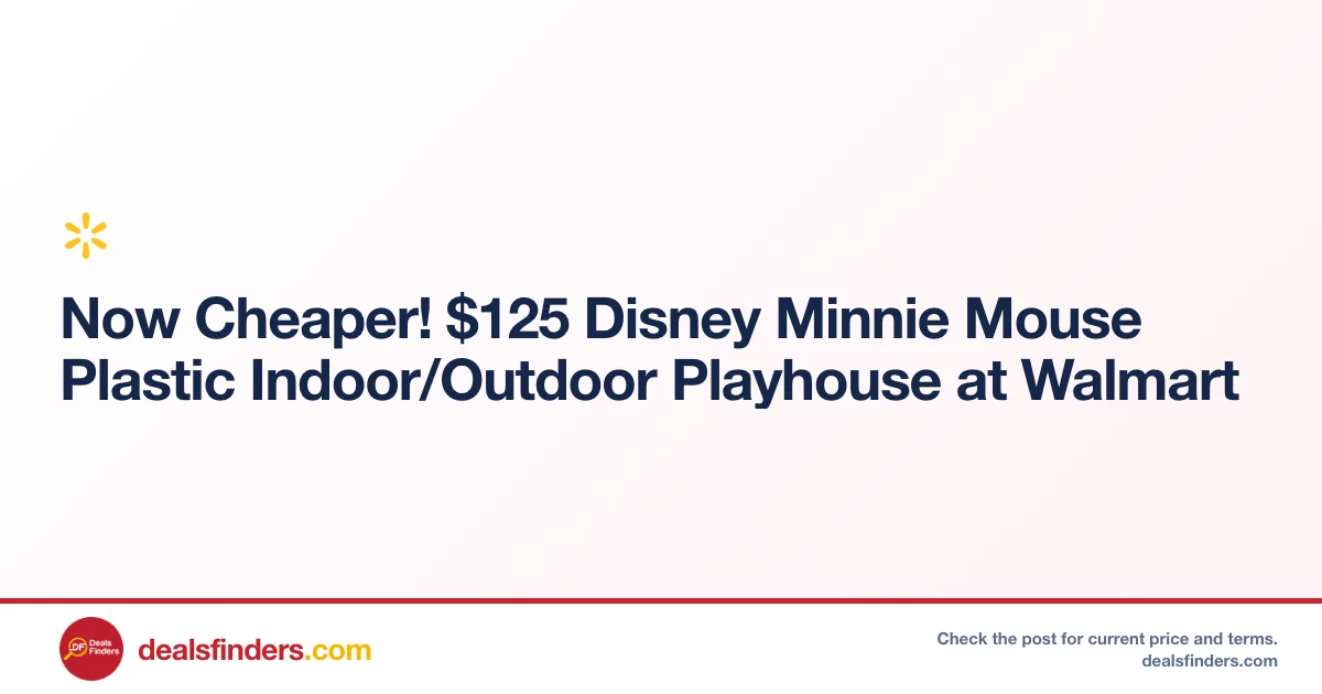 Disney Minnie Mouse Playhouse Only $125 at Walmart – Indoor/Outdoor