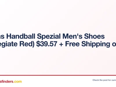 adidas Handball Spezial Men’s Shoes (Collegiate Red) $39.57 + Free Shipping on $49+