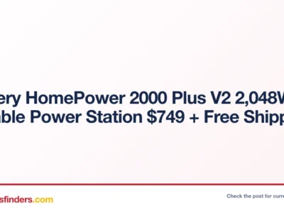 Jackery HomePower 2000 Plus V2 2,048Wh Portable Power Station $749 + Free Shipping