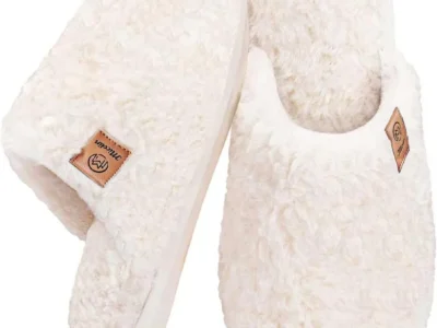 Micolin Women’s Wide Fuzzy Memory Foam Slip-On House Slippers (6 Colors) $7.xx