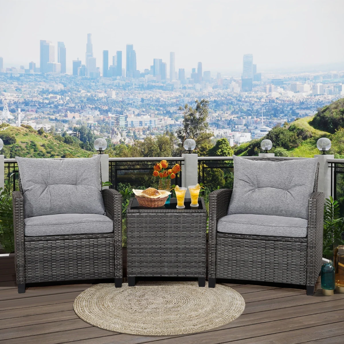 Gymax Patio Rattan Sofa Set Only $136 (Reg. $318.99) at Walmart