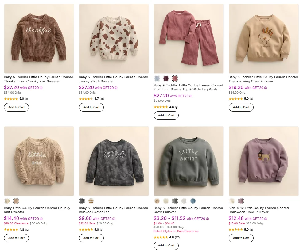 Little Co. by Lauren Conrad Clothing Sale: Save $10.40 at Kohl’s