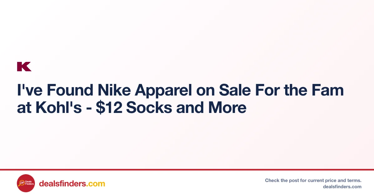 Nike Apparel Just $12 at Kohl’s – Socks, Shorts & More