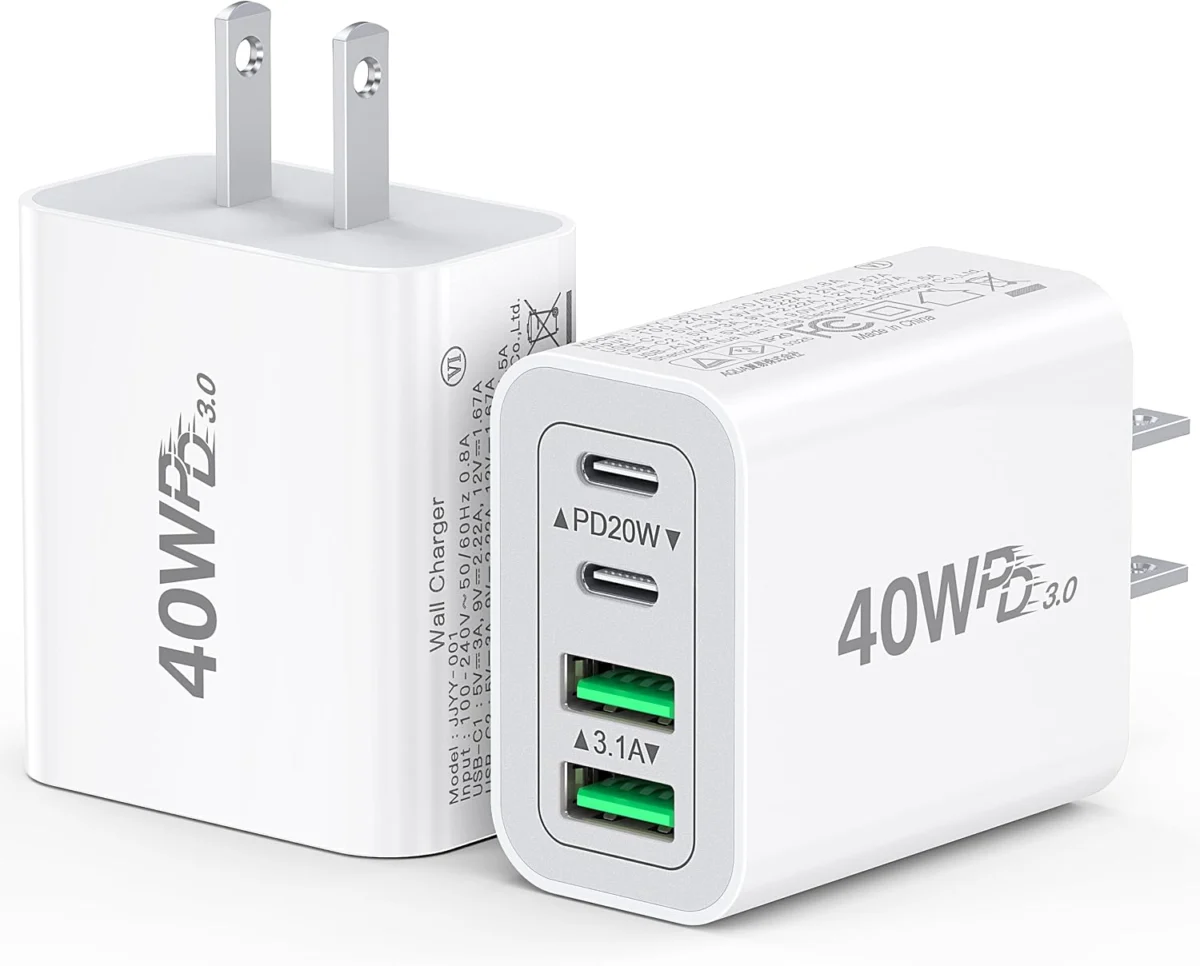 2-Pack USB‑C Charger Block 40W Only $7.xx (Reg. $9) at Amazon