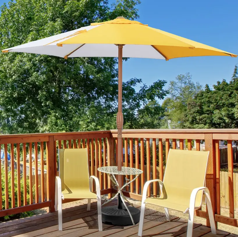Ainfox 7.5ft Beach Round Market Patio Umbrella Deal at Walmart