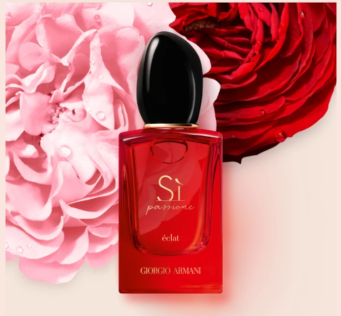 Get a FREE Giorgio Armani Sì Passione Éclat 1.2 ml Fragrance Sample