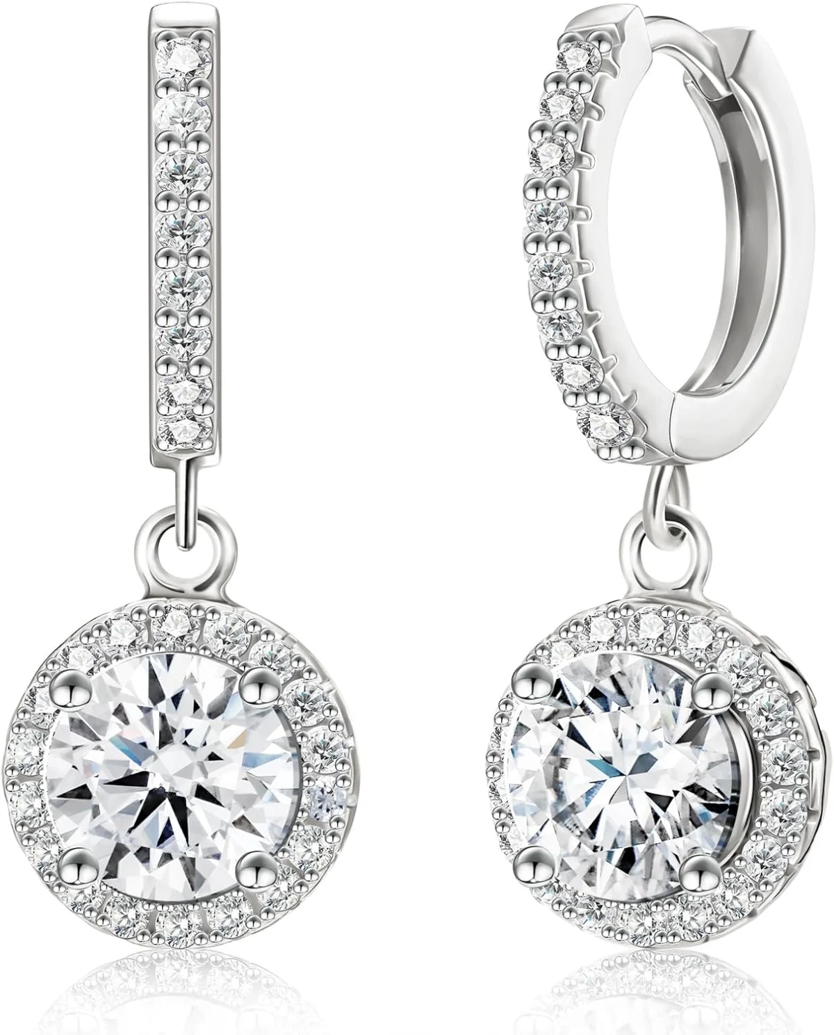 S925 Sterling Silver Moissanite Earrings Only $29.xx (Reg. $50)