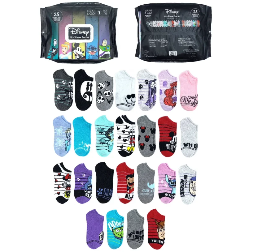 Disney Women’s Brick No-Show Socks Save $13.31 at Walmart
