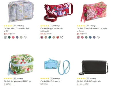 Cosmetic Bags Deal: Save 90% at Vera Bradley