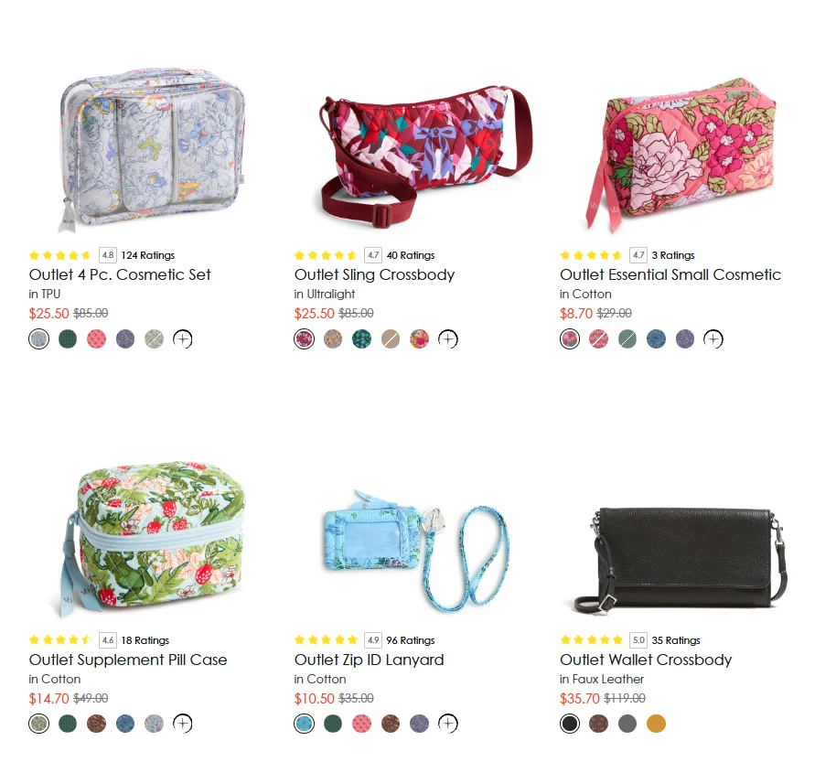 Cosmetic Bags Deal: Save 90% at Vera Bradley