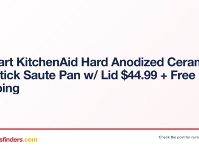 KitchenAid 5-Quart Saute Pan Only $44.99 with Free Shipping at Macy’s