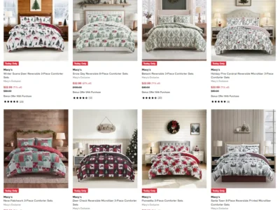 Christmas Comforter 3-Piece Set Deal: Save $57 at Macy’s