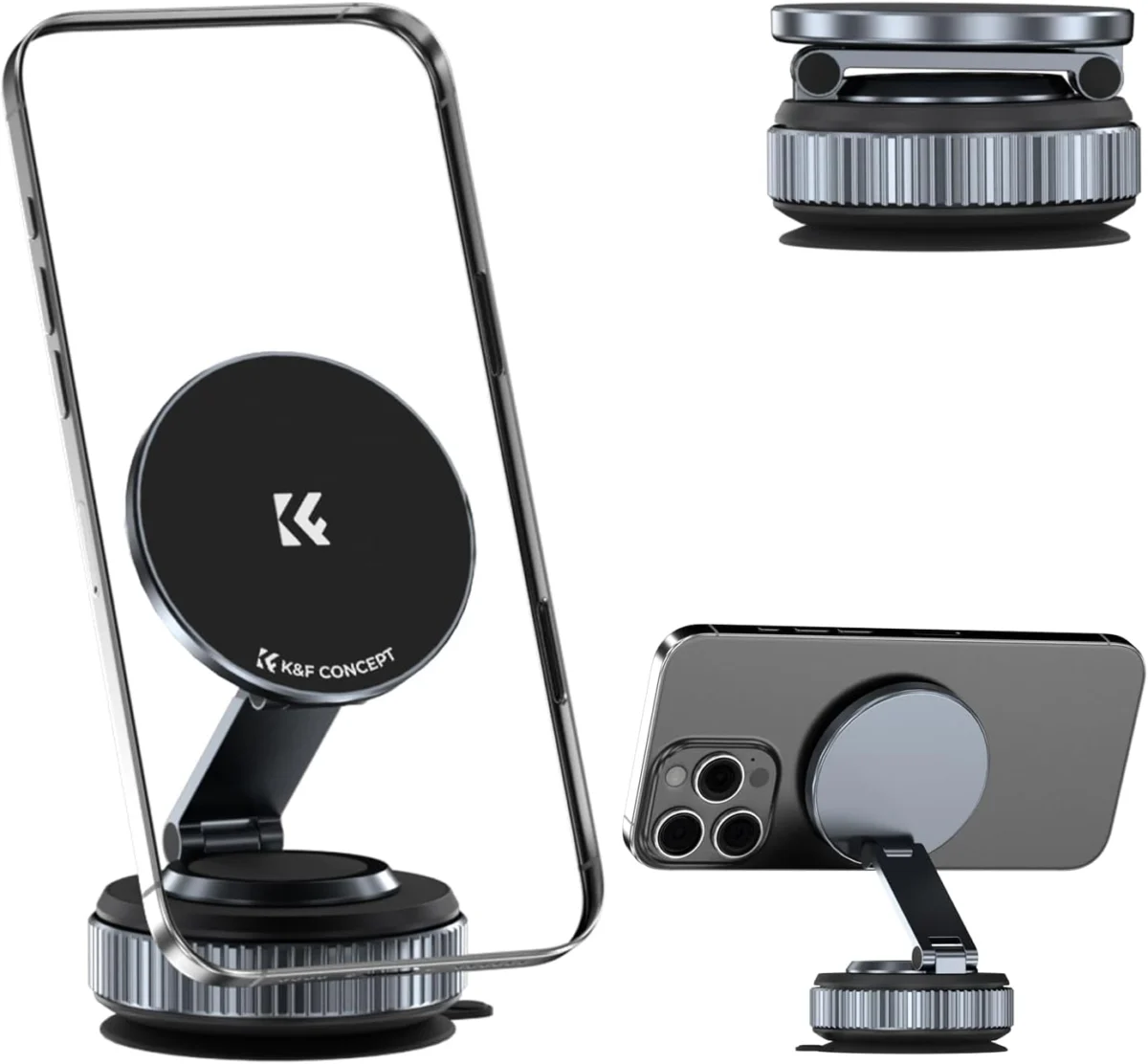 K&F CONCEPT 360° Vacuum Magnetic Car Mount Only $29.xx at Amazon