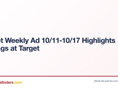 Target Weekly Ad 10/11‑10/17 Highlights Savings at Target