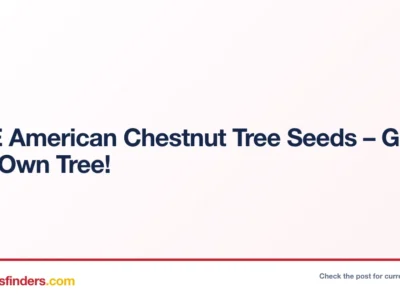 FREE American Chestnut Tree Seeds – Grow Your Own Tree!