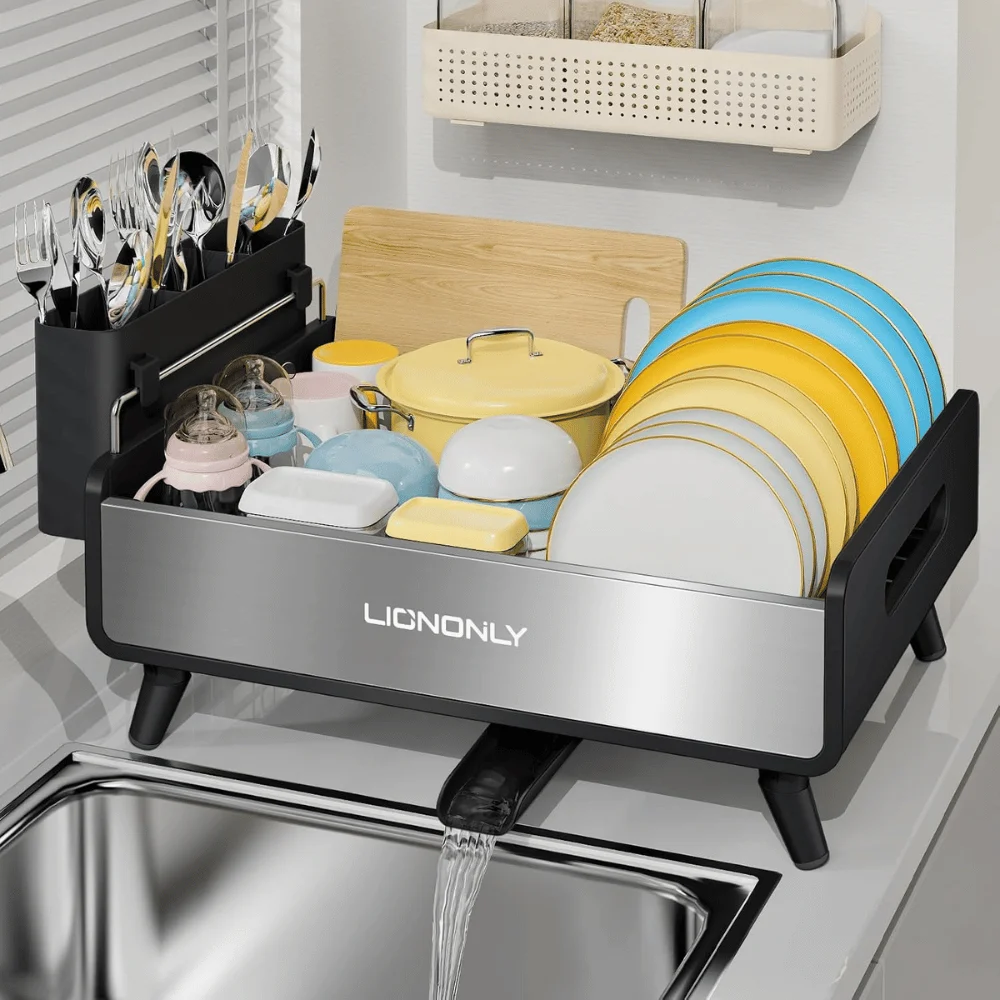Stainless Steel Dish Drying Rack Deal: Save $20.xx at Amazon