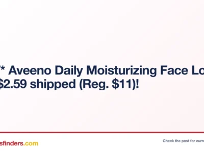 Aveeno Daily Moisturizing Face Lotion Only $2.xx (Reg. $11) at Amazon