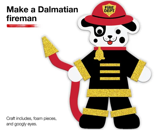 Free Dalmatian Fireman Craft Event at JCPenney – October 10