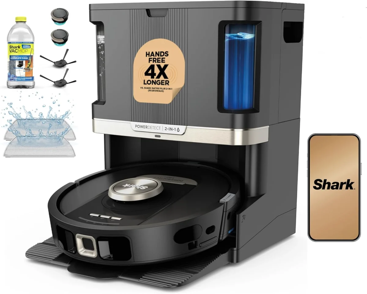 Shark PowerDetect NeverTouch Pro Robot Vacuum & Mop Only $330.xx