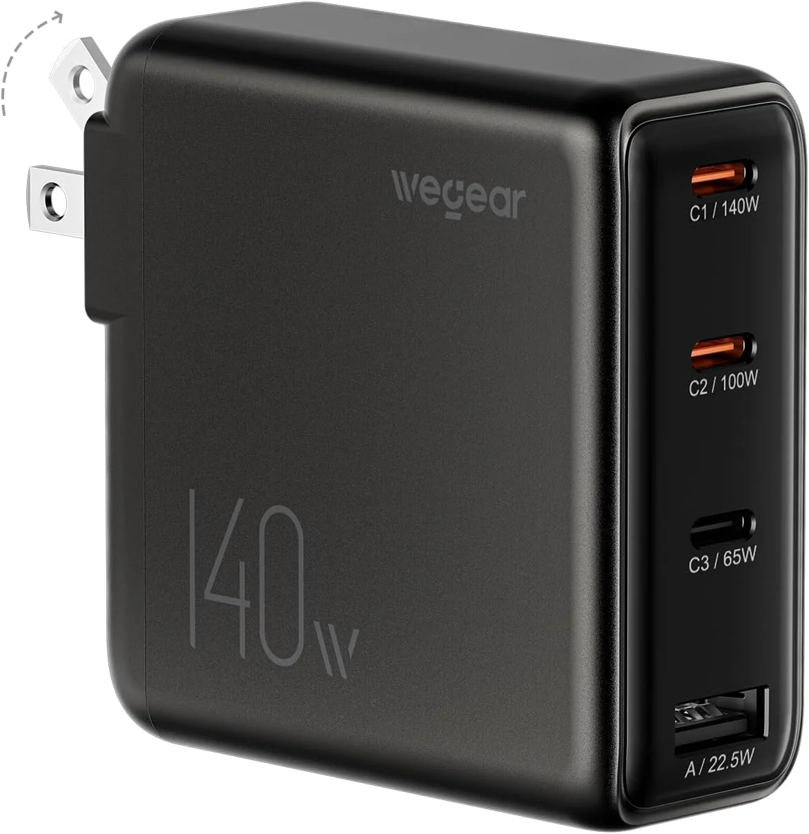 WeGear 140W 4-Port GaN USB‑C Charger Only $44.xx (Reg. $65)
