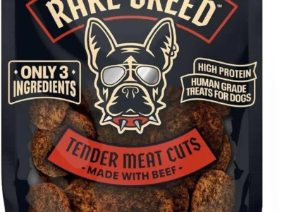 Rare Breed Grain-Free & Human Grade Soft Beef Dog Treats (12 oz) $4.xx at Amazon